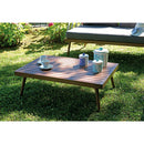 Set da Giardino in Alluminio e Corda Vorghini Imperia Legno e Grigio