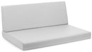 Cuscini per Pallet 120x80 cm Seduta e Schienale in Similpelle Mariotti Reforma Bianco