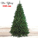 Albero di Natale New Tiffany Ø84x150 cm 438 Rami Super Folto con Base a Croce in PVC Verde      