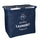 Cesto Portabiancheria in tessuto sacco blu doppio pieghevole cm 54x34,5xh50,5