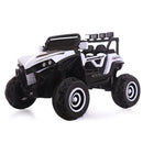 Macchina Elettrica per Bambini 2 Posti 12V Kidfun Fuoristrada 4x4 Bianco