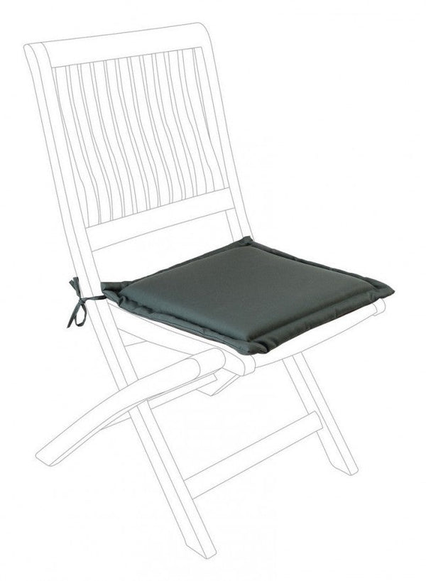 acquista Cuscino Poly180 Antracite Seduta Quadrata in Tessuto per Esterno