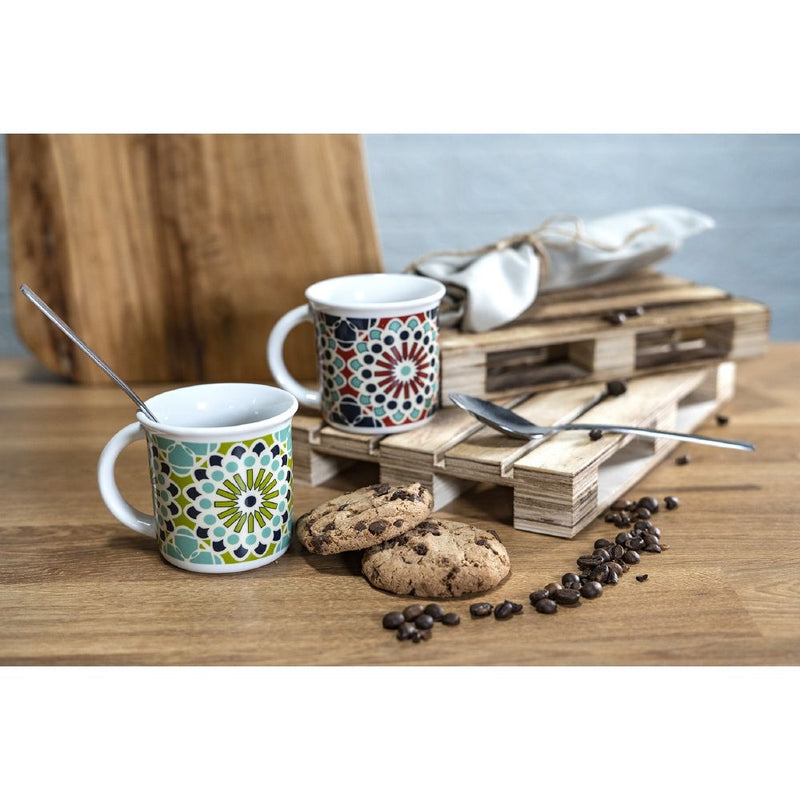 Set 6 Tazzine da Caffè Ø6,4x5,5 cm in Bone China VdE Tivoli 1996 Agadir