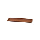 Sottovaso Rettangolare per Vaso a Cassettone Tera Tora Saucer Clay 77x22 cm in Plastica Argilla 