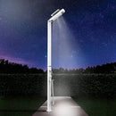 Doccia da Giardino Miscelatore e Doccetta Mobile con LED Arkema Quick Alluminio Satinato