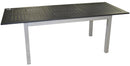 Tavolo Allungabile da Giardino in Alluminio Vorghini Ravello Nero e Argento