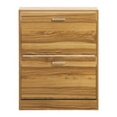 Scarpiera 2 ante 63x80x24 cm in Legno Melaminico Naturale