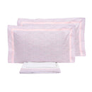 Set Lenzuola Matrimoniale Sopra Sotto e Federe con Stampa Garrini Emily Rosa