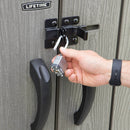 Armadio Porta Attrezzi da Giardino 136x70x172 cm in Polietilene