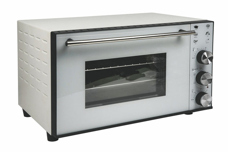 Forno Elettrico Ventilato 38 Litri 1800W con Vetro Kooper Great Stone Bianco