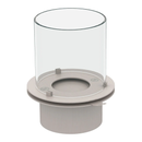 Camino a Bioetanolo Braciere da Pavimento Ø40xh54 cm per Interno ed Esterno Botticelli Bianco Perla