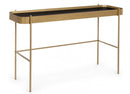 Consolle Rashida Oro 120x43 in Vetro