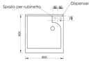 Mobile Lavatoio 60x60x85cm 2 Ante Asse in Legno Montegrappa Marella Bianco