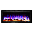 Camino Elettrico da Incasso 43,33x106x14,2 cm Effetto Fiamma 1500W Schubert 42 Nero