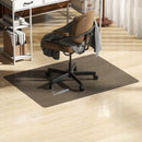 Tappetino per Sedia Ufficio Salvapavimento 120x90 cm in Plastica Nera Trasparente   