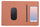 Tappetino per Mouse 34,6x22,5x0,5 cm con Base di Ricarica Wireless Veloce Terracotta