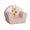 Poltroncina per Bambini 42x31x50 cm in Velluto e Cotone Giraffa Rosa