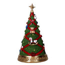 Albero resina con led rosso e verde cm Ø26,8xh46,3