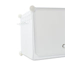 Scarpiera Modulare in PVC Bianca Armadietto Componibile Salvaspazio Bianca