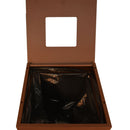 Contenitore per Raccolta Differenziata Capacità 100 L con Etichette 45x50x80 cm in Acciaio Verniciato Corten