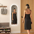 Specchio da Parete ad Arco con Luce LED Dimmerabile Touch 40x3x120 cm   