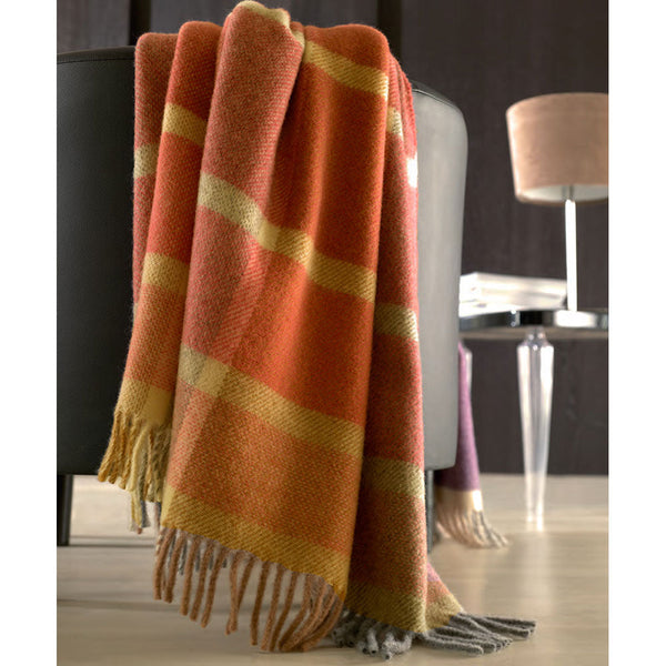 Coperta Pura Lana 380gr Cober Denver Rosso Cotto sconto