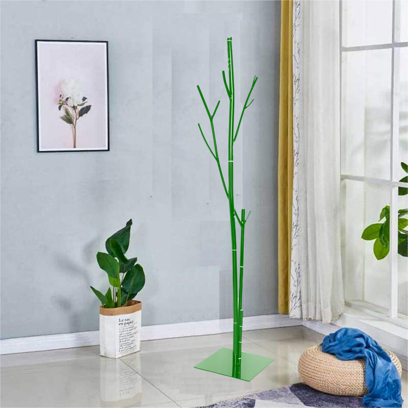 Appendiabiti da Terra 33x33x178 cm in Ferro Battuto Vasconi Bamboo Verde