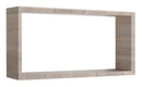 Mensola Cubo da Parete 70x35x15,5 cm in Fibra di Legno Artù Rovere Moka