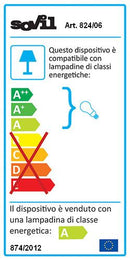 Lampada Palo Tondo Basso per Giardino Colore Nero per Esterno Linea Fiammifero Sovil