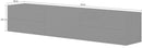 Mobile TV 1 Anta 4 Cassetti 170x40x35,2 cm Metis Bianco Lucido