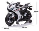 Moto Elettrica per Bambini 12V con Licenza Honda CBR 1000RR Bianca