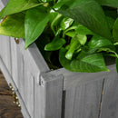 Fioriera Pieghevole Rialzata per Coltivazioni 70x30x25 cm in Legno Grigio      