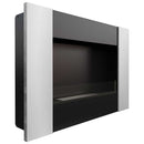 Camino a Bioetanolo da Parete 90,2x65 cm Flig Boston 2 Silver