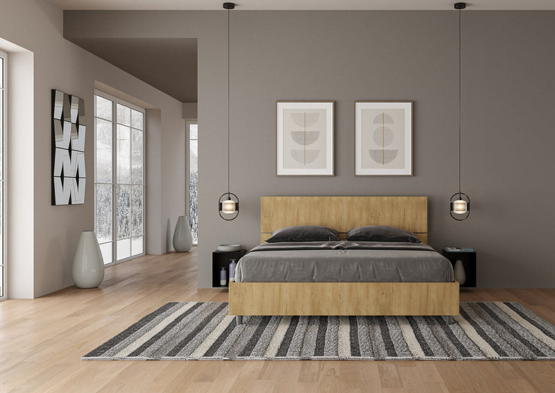 Letto Matrimoniale Testata Dritta Demas Quercia Varie Misure