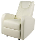 Poltrona Alzapersona Vibromassaggio Elettrica 1 Motore in Similpelle Vandi Panna