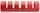 Rastelliera Portabici 5 Posti in Ferro 90x30x23 cm Belfer Bike Rack 42/PB Rosso