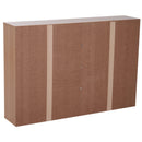 Scarpiera Salvaspazio Capacità 24 Paia Legno naturale 120x24x81 cm 