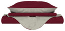 Copripiumino con Sacco e Federe Doubleface Bordeaux\/Panna Varie Misure