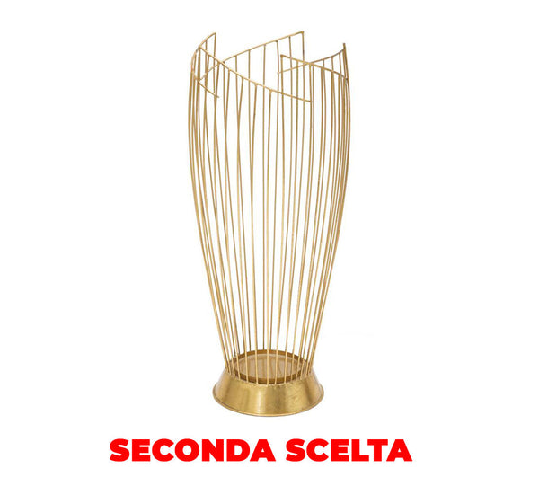 prezzo Porta Ombrelli Fashion Oro Ø28x69 cm in Ferro Oro Seconda Scelta