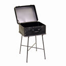 Mobiletto Valigia in Metallo Nero