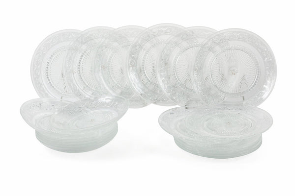 Servizio Piatti 18 Pezzi in Vetro Villa d'Este Home Tivoli Imperial sconto