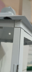 Set 3 Lanterne in Metallo bianco esagonale Seconda Scelta