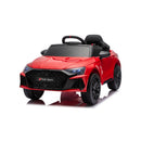 Macchina Elettrica per Bambini Licenza Audi RS 3 Sportback 12V Sedili in Pelle e Telecomando Rosso