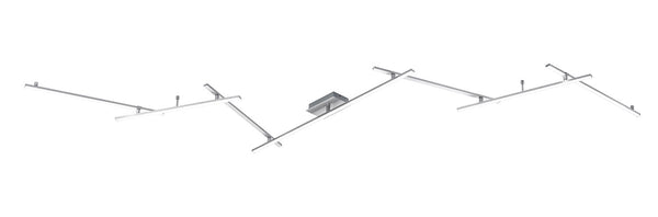 prezzo Applique da Interno a LED in Metallo Nickel Opaco