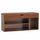 Scarpiera Panca 104x30x49 cm in Legno Melaminico Marrone Scuro