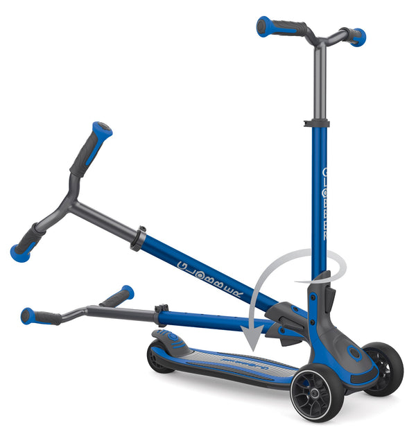 prezzo Monopattino 3 Ruote Telescopico e Ripiegabile Max 100 Kg Globber Ultimum Blu