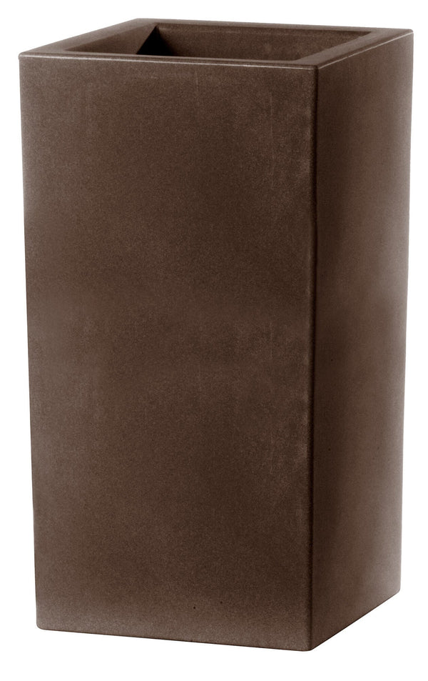 online Vaso 40x40x80cm in Resina Tulli Schio Cubo Alto Essential 80 Bronzo