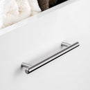 Maniglie per Mobile 12 mm Interasse 192 mm Acciaio Nichel Satinato 10 Pezzi Emuca