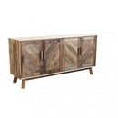 Credenza Roland 180x48x85 h cm in Pino riciclato Marrone