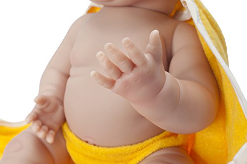 Bambola Bebè Neonato con Accappatoio Papera 43cm JC Toys